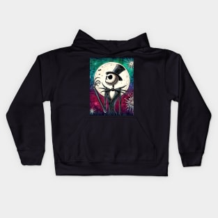 Elevate Your Holidays: Unique Jack Skellington Christmas Art for a Whimsical Celebration! Kids Hoodie